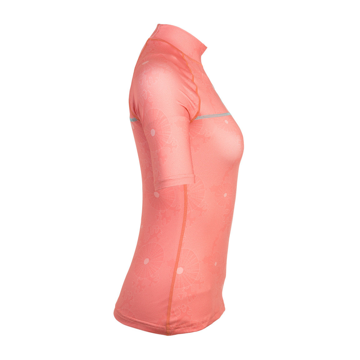 Scubapro UPF 50 T-Flex Rash Guard, Short Sleeve, Women - Coral
