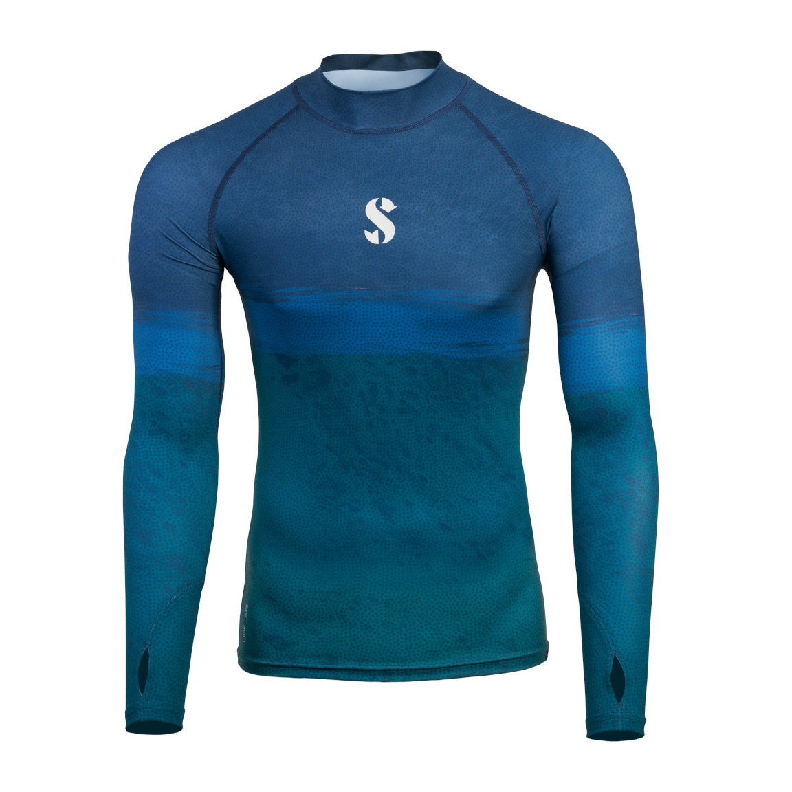 Scubapro UPF 50 T-Flex Rash Guard, Long Sleeve, Men - Wave